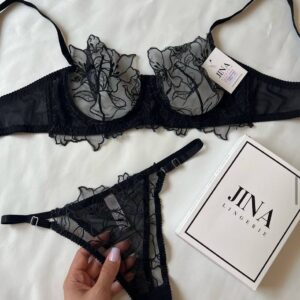 ست شورت و سوتین ژینا مشکی (Jina) 1